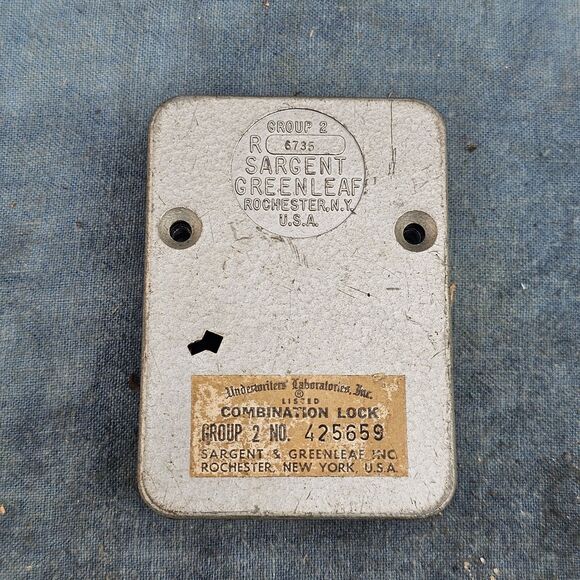 VTG Sargent & Greenleaf R6735 Group 2 Lock Body Housing & Backplate - Picture 5 of 7